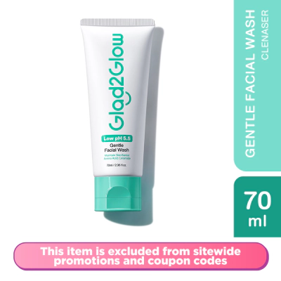 GLAD2GLOW - Low pH 5.5 Gentle Facial Wash 70ml