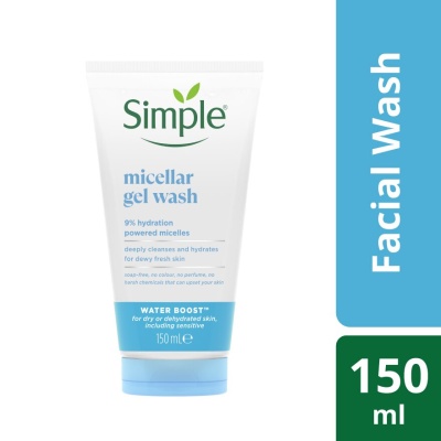 SIMPLE - Water Boost Micellar Facial Wash Gel Wash 150ml